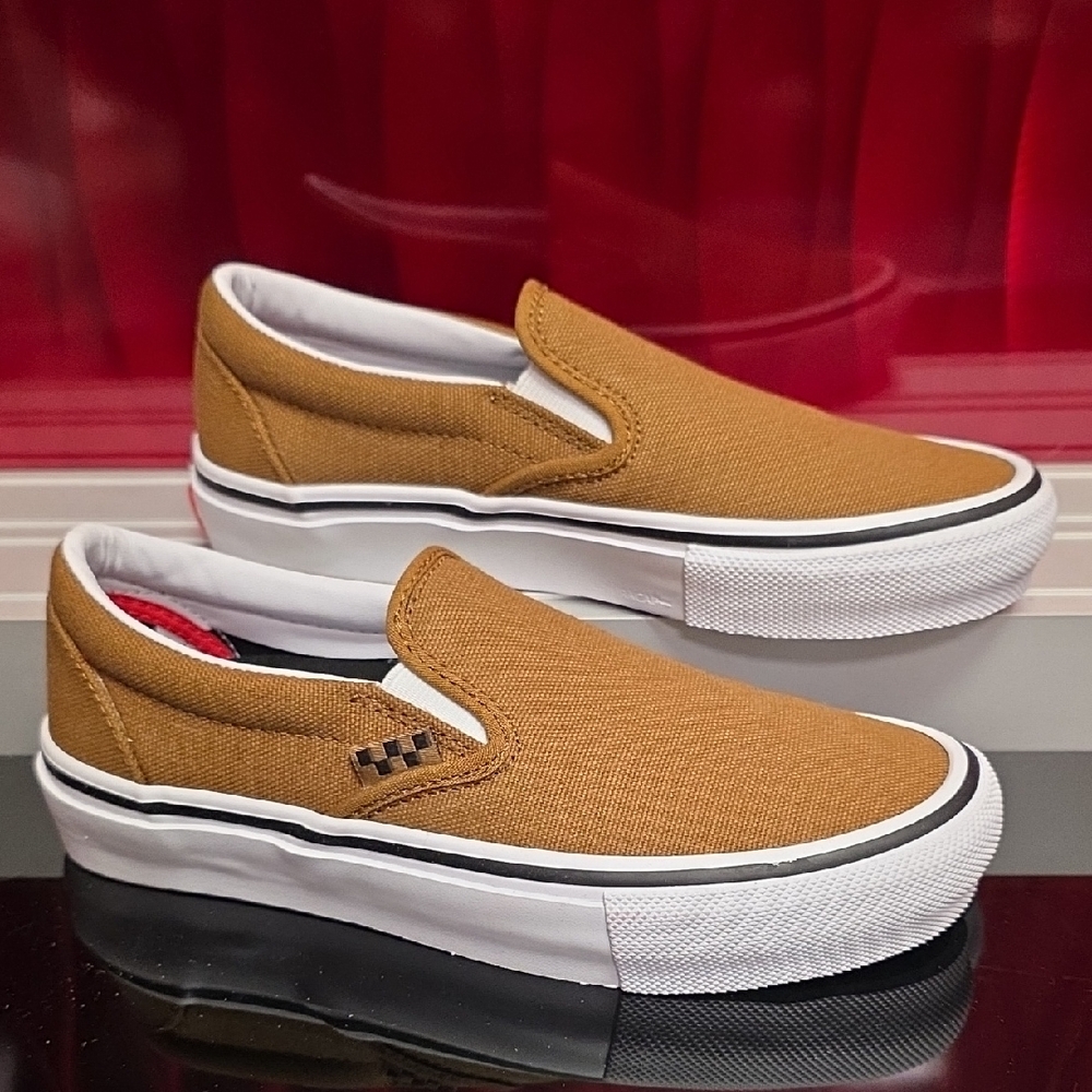 Vans Skate Slip-On – Duck Canvas Golden Brown – Men’s 4.5 / Women’s 6.0